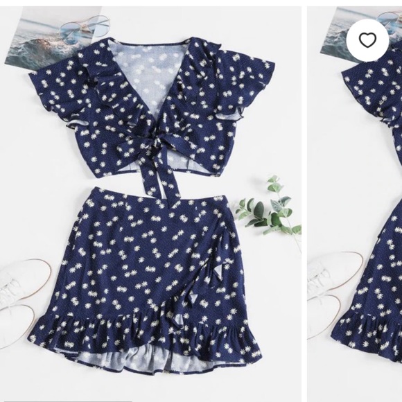 Zaful Dresses & Skirts - Daisy matching skirt set
